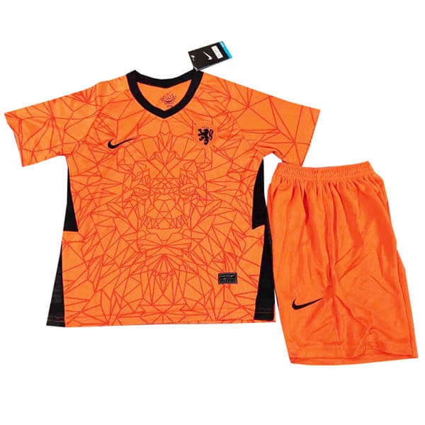 Camiseta Países Bajos Replica Primera Ropa Niños 2020 Naranja